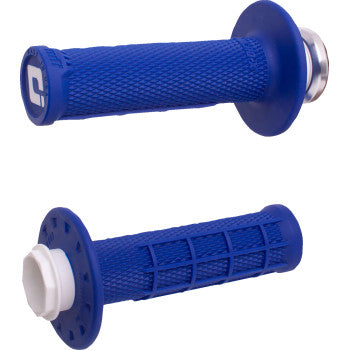 ODI Micro-X Half-Waffle v2 Lock-On Grips - Blue/Black H36MXU