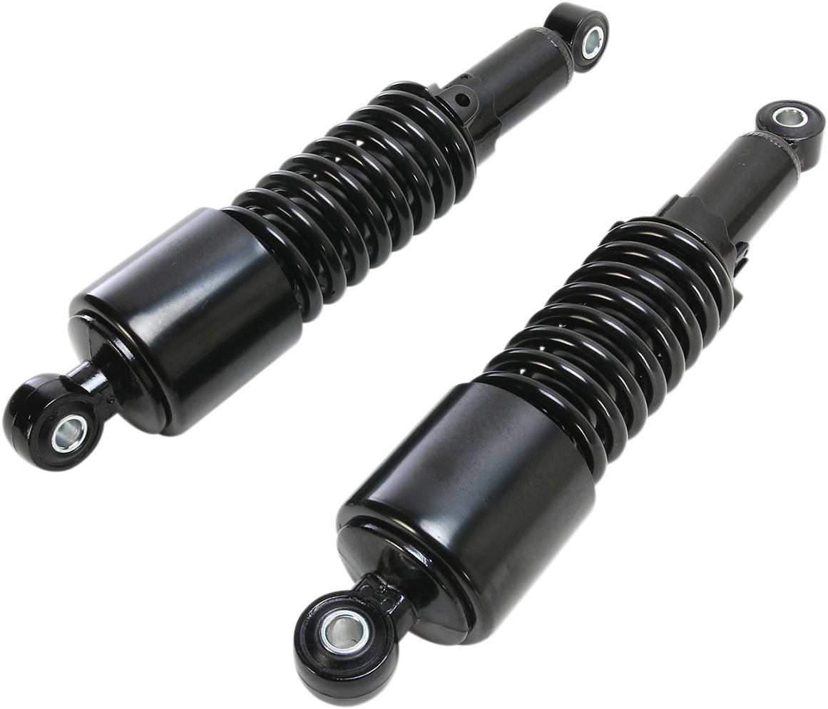 EMGO Custom Shorty Shocks with Shroud - Black Body/Black Spring Finish - Eye Lowering 17-05693B