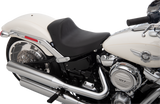 DRAG SPECIALTIES EZ-Solo Seat - Smooth - Solar-Reflective Leather - FLFB/S '18-'22 ACT EZ-ON MOUNT STYLE 0802-1184