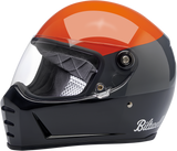 BILTWELL Lane Splitter Helmet - Gloss Podium Orange/Gray/Black - Large 1004-550-104