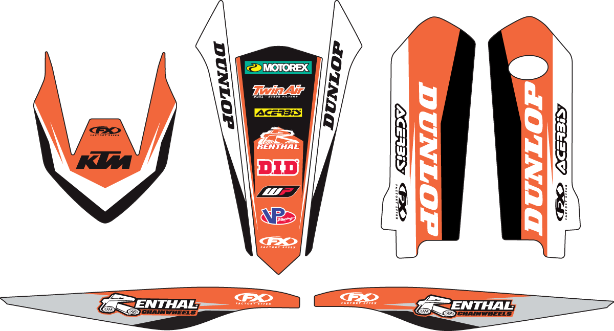 FACTORY EFFEX Trim Kit Graphic - KTM 17-50510