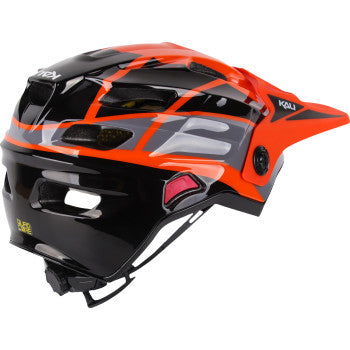 KALI Child Maya Full Face Helmet - Race - Gloss Orange/Gray/Black - OS 0221923312