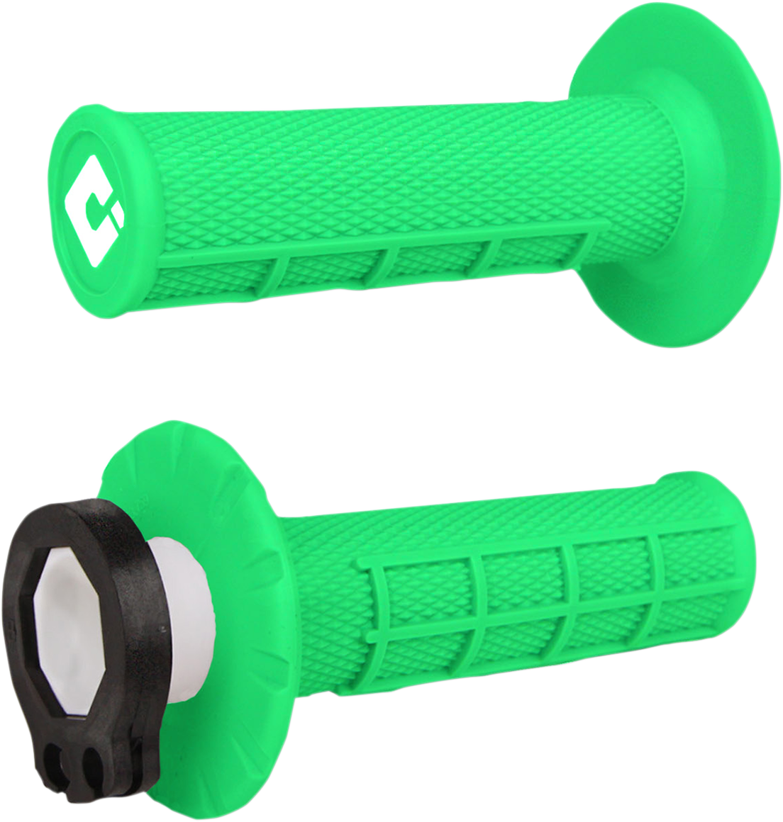 ODI Grips - MX - Half Waffle - Fluorescent Green H36HWN