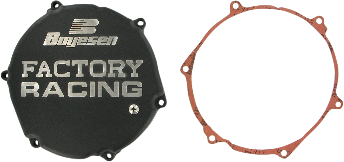 BOYESEN Clutch Cover - Black - KX250 CC12B