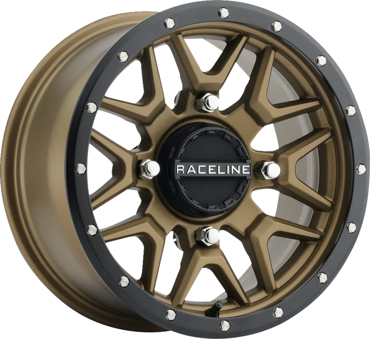 RACELINE WHEELS Wheel - Krank - Simulated Beadlock - Front/Rear - Bronze - 14x7 - 4/156 - 6+1 (+38 mm) A94BZ-47056+38