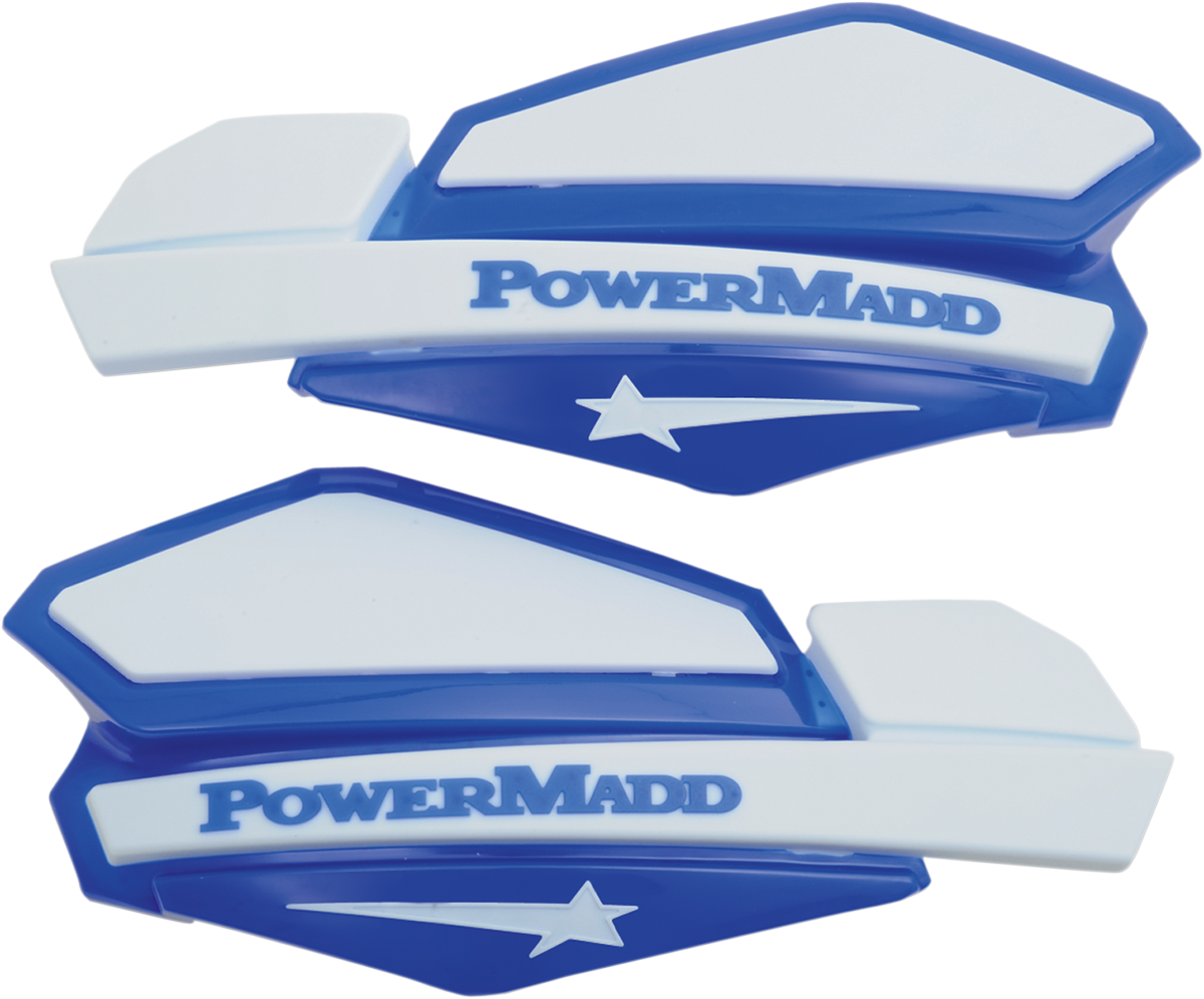 POWERMADD Handguards - Blue/White 34221