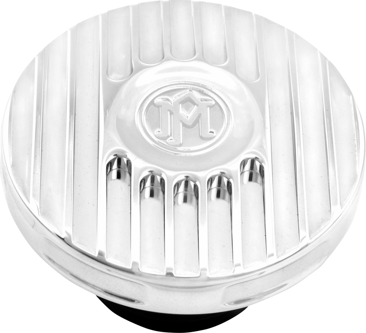 PERFORMANCE MACHINE (PM) Fuel Cap - Grill - Chrome 0210-2071GRL-CH