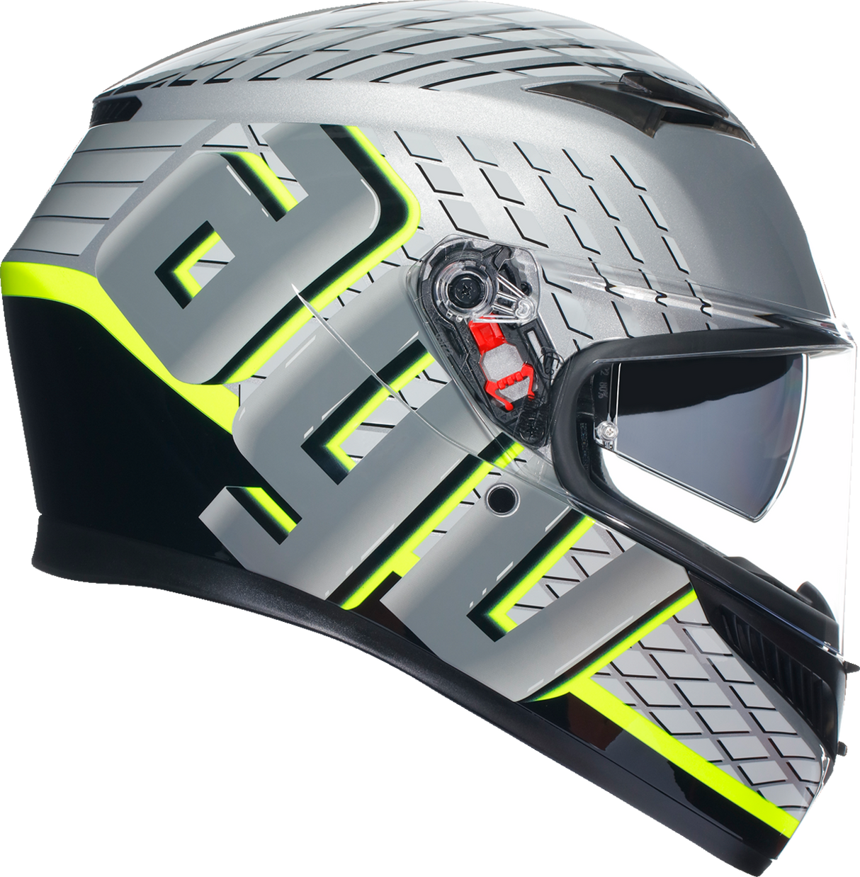 AGV K3 Helmet - Fortify - Gray/Black/Yellow Fluo - Small 2118381004011S