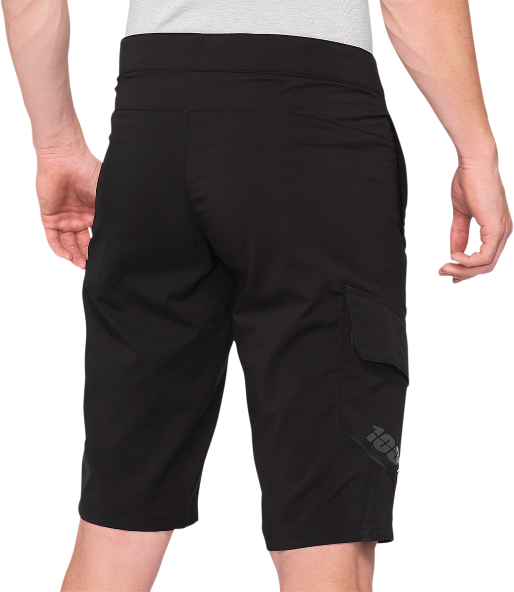 100% Ridecamp Shorts - Black - US 36 40029-00004