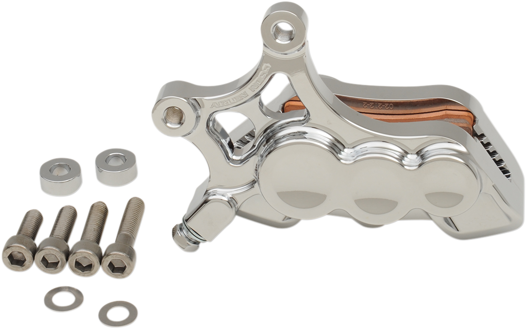 ARLEN NESS 6-Piston Caliper - Front Right - Chrome - 14" 02-212