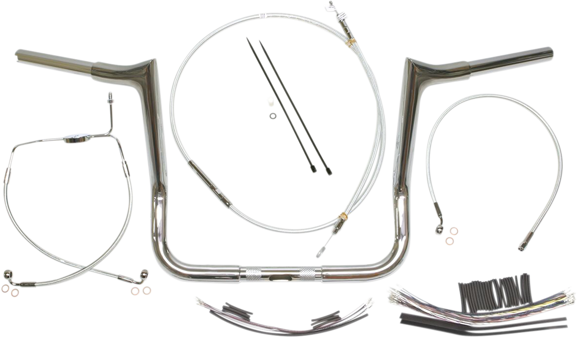 MAGNUM Handlebar Kit - Viking - 12" - Sterling Chromite II 38830-412