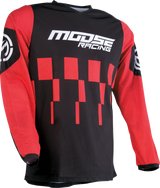 MOOSE RACING Qualifier Jersey - Red/Black - Large 2910-7552