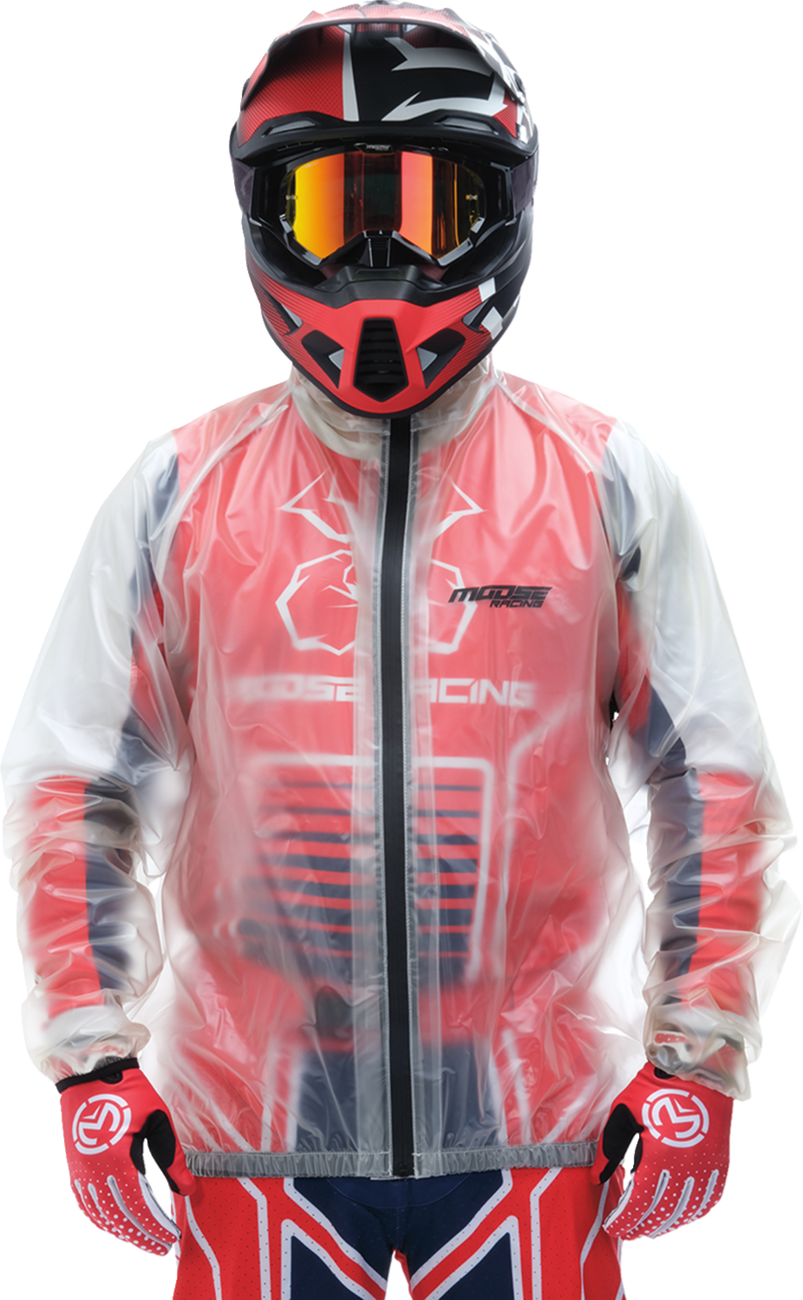 MOOSE RACING Rain Jacket - Clear - Large 2854-0373