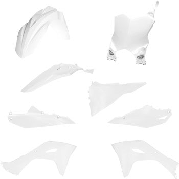 CYCRA 5 Piece Replica Body Kit - White - Kawasaki KX 450 2024   1CYC-9436-42