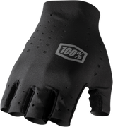 100% Sling Short Finger Gloves - Black - Small 10021-00000