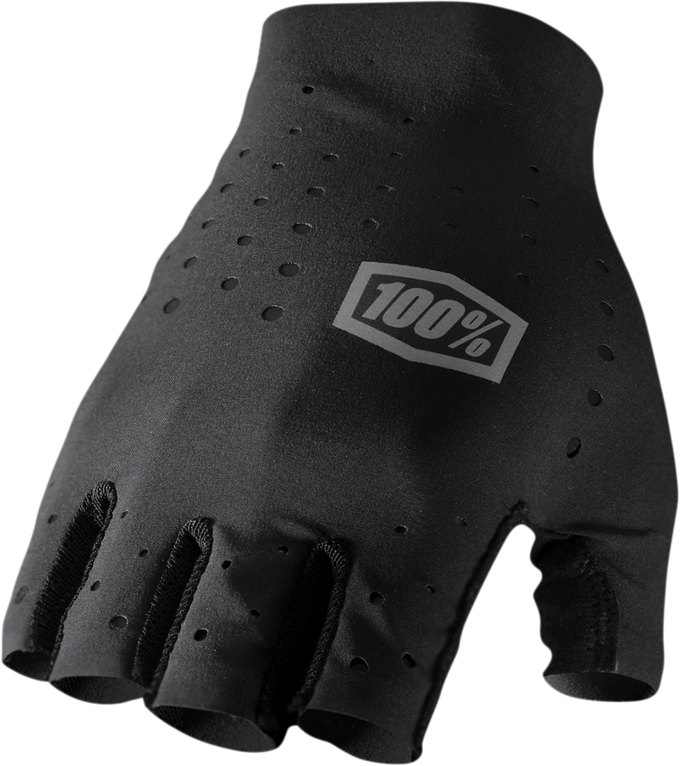 100% Sling Short Finger Gloves - Black - Medium 10021-00001