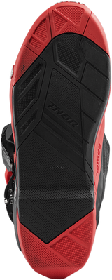 THOR Radial Boots Replacement Outsoles - Black/Red - Size 10 3430-0909