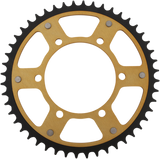 SUPERSPROX Stealth Rear Sprocket - 48 Tooth - Gold - Kawasaki/Yamaha/Suzuki RST-486-48-GLD