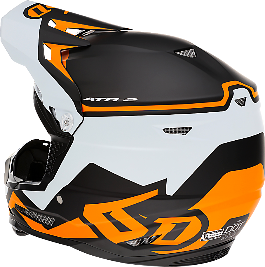 6D ATR-2Y Helmet - Drive - Neon Orange - Large 11-6312