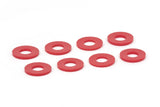 Daystar D-Ring Shackle Washers Set of 8 Red