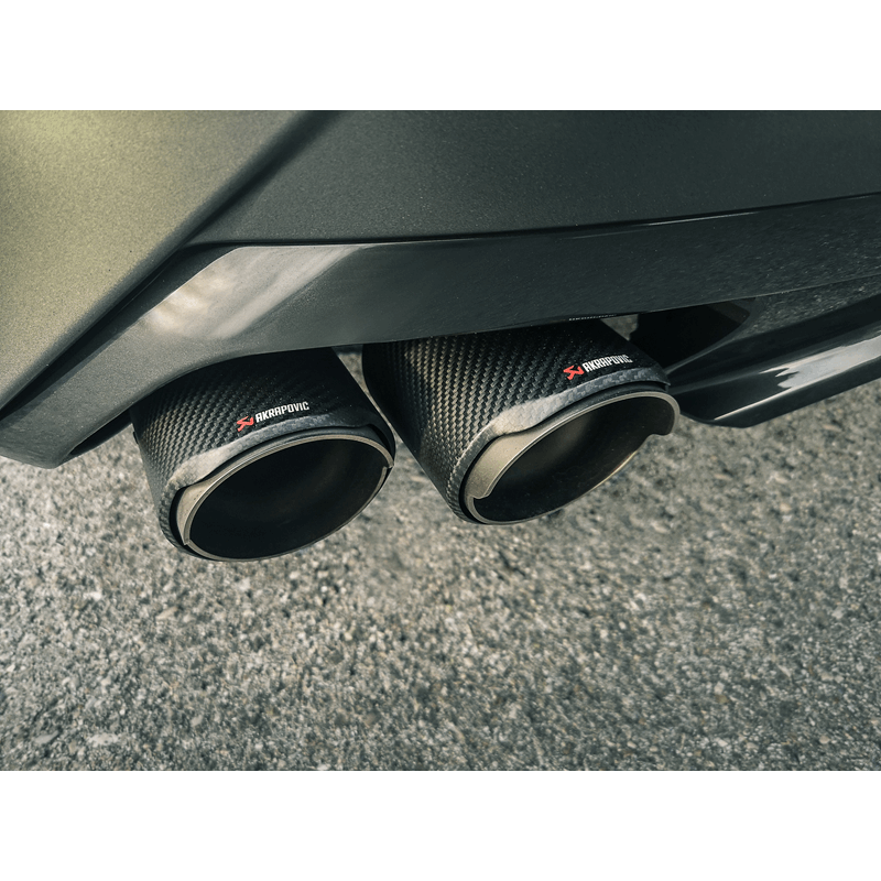 Akrapovic 2019 BMW Z4 M40i (G29) Slip-On Line (Titanium) w/Carbon Fiber Tips S-BM/T/9H