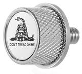 FIGURATI DESIGNS Seat Mounting Knob - Stainless Steel - Don't Tread On Me FD40-SEAT KN-SS