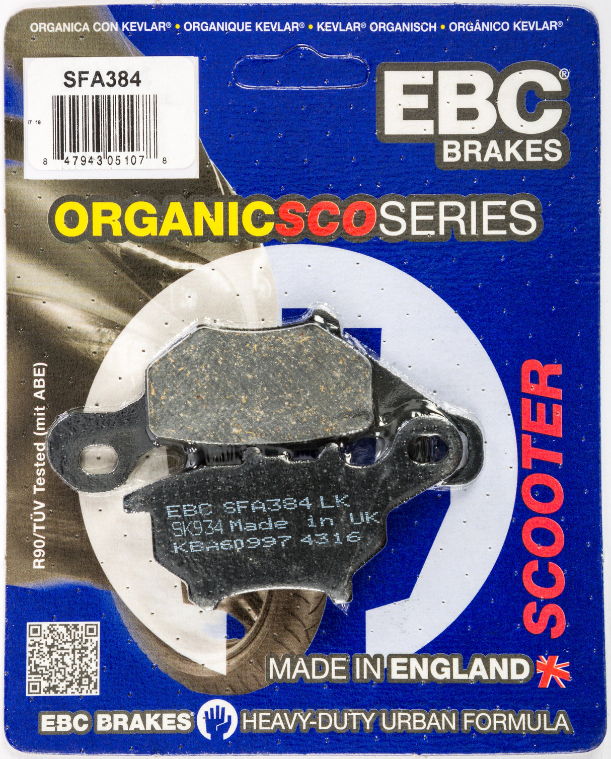 EBC Brake Pads Sfa384 Organic SFA384