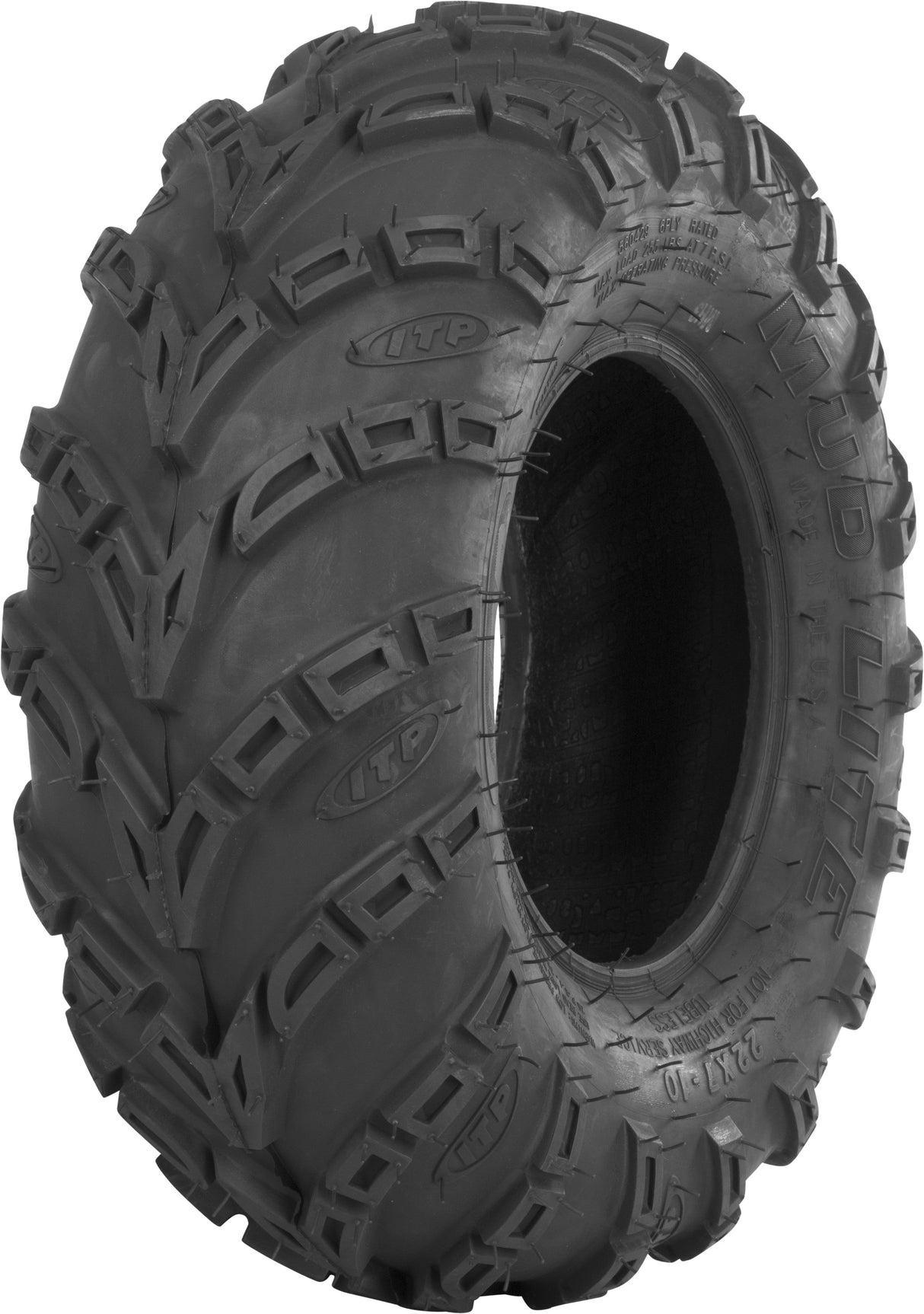 ITP Tire Mud Lite Rear 22x11-8 Lr-395lbs Bias 56A387