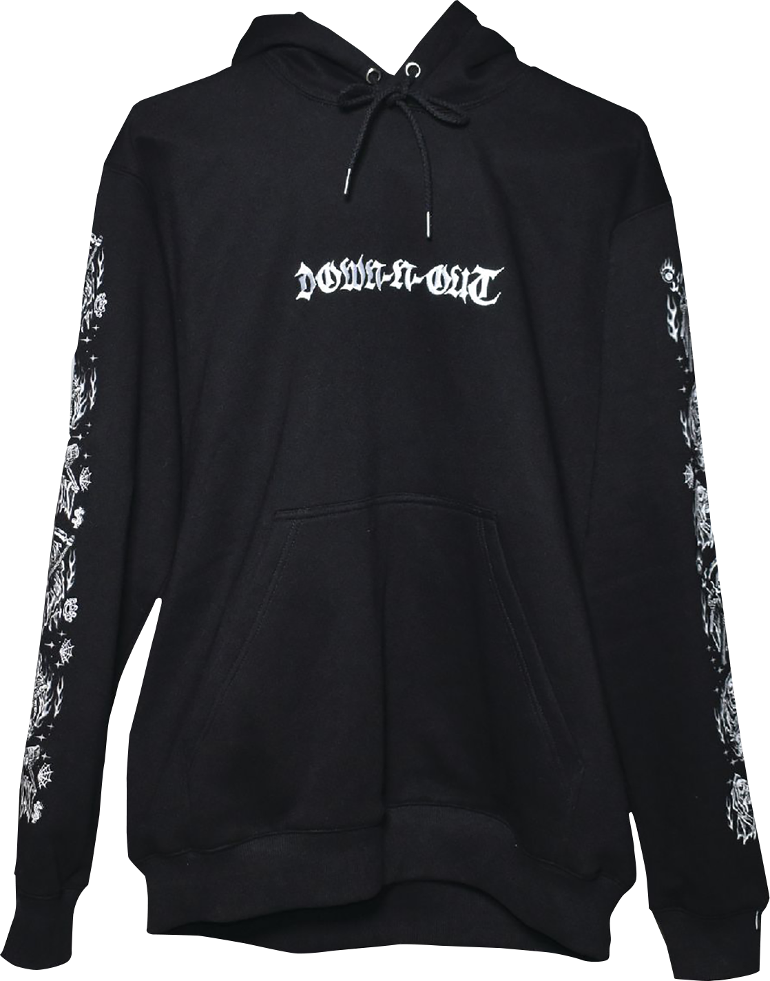 LETHAL THREAT Down-N-Out Cheating Death Hoodie - Black - XL DT10054XL