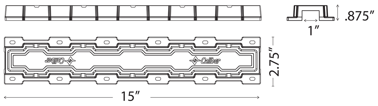 CALIBER Trailer Grips - Black 13200