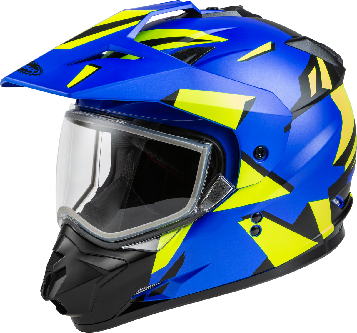 GMAX Gm-11s Ripcord Adventure Snow Helmet Matte Blue/Hi-Vis 2x A2114628