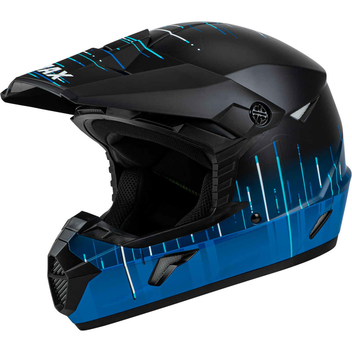 GMAX Mx-46 Frequency Off-Road Helmet Matte Black/Blue Xs D3463113