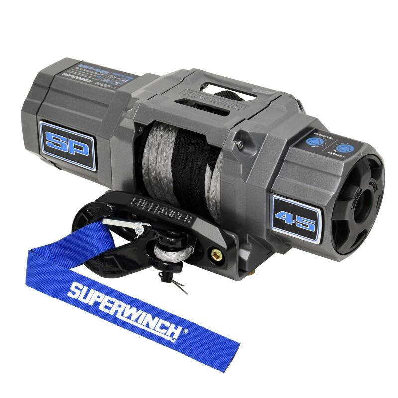 Superwinch 4500 LBS 12V DC 1/4in x 40ft Synthetic Rope Hawse Fairlead SP 45SR Winch 1145250