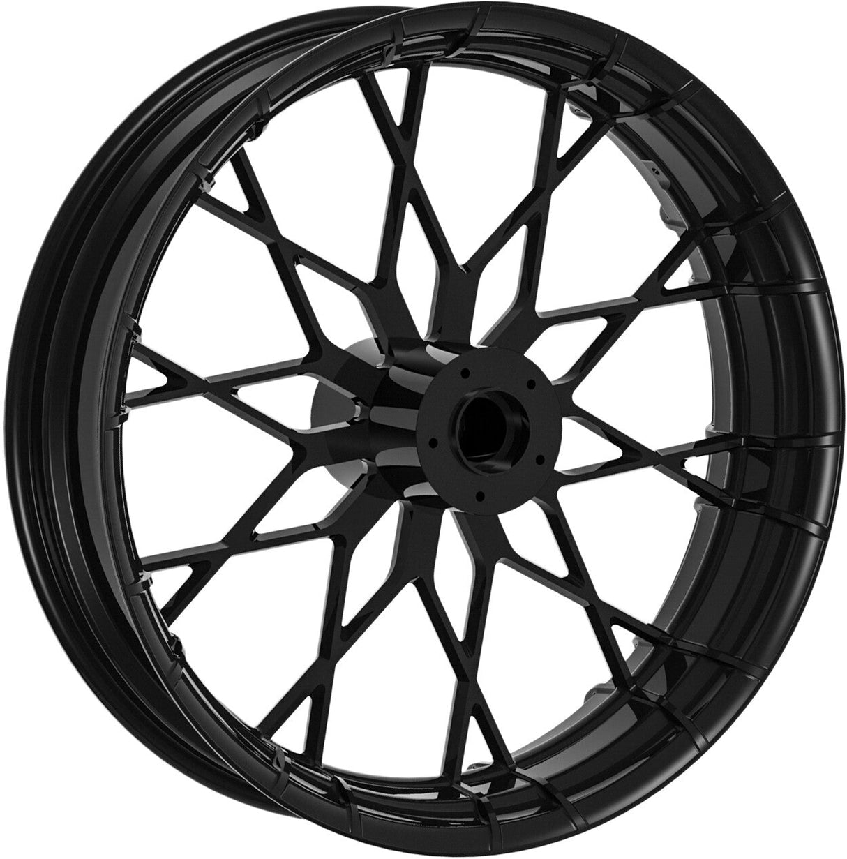 BAGGERNATION Srt Wheel And Rake Kit Bandit Black SRT-KIT-14-BAN-B