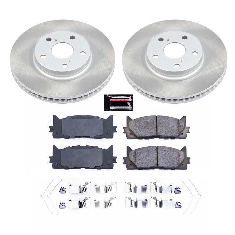 Power Stop 07-17 Toyota Camry Front Semi-Coated Rotor Kit