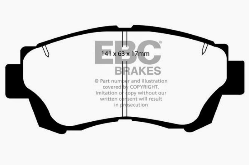 EBC 92-96 Lexus ES300 3.0 Yellowstuff Front Brake Pads DP4874R