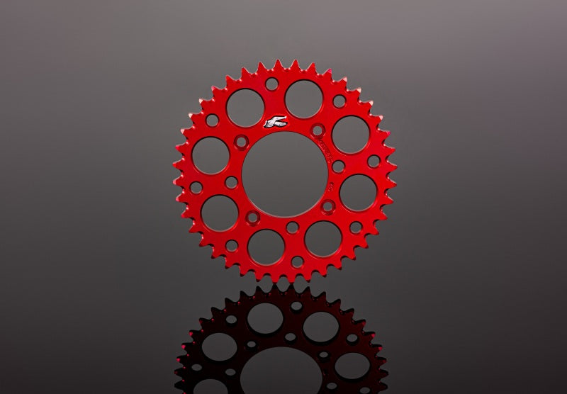 Renthal 2019 GasGAs TXE Rear Grooved Sprocket - Red 520-42P Teeth 141U-520-42GPRD