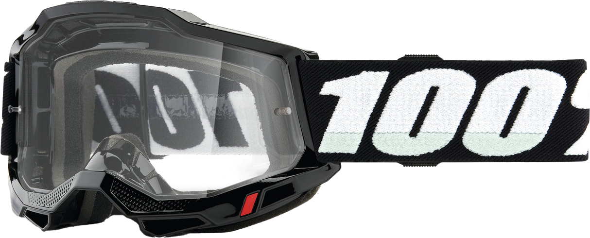 100% Accuri 2 Junior Goggle Black Clear Lens 50024-00010