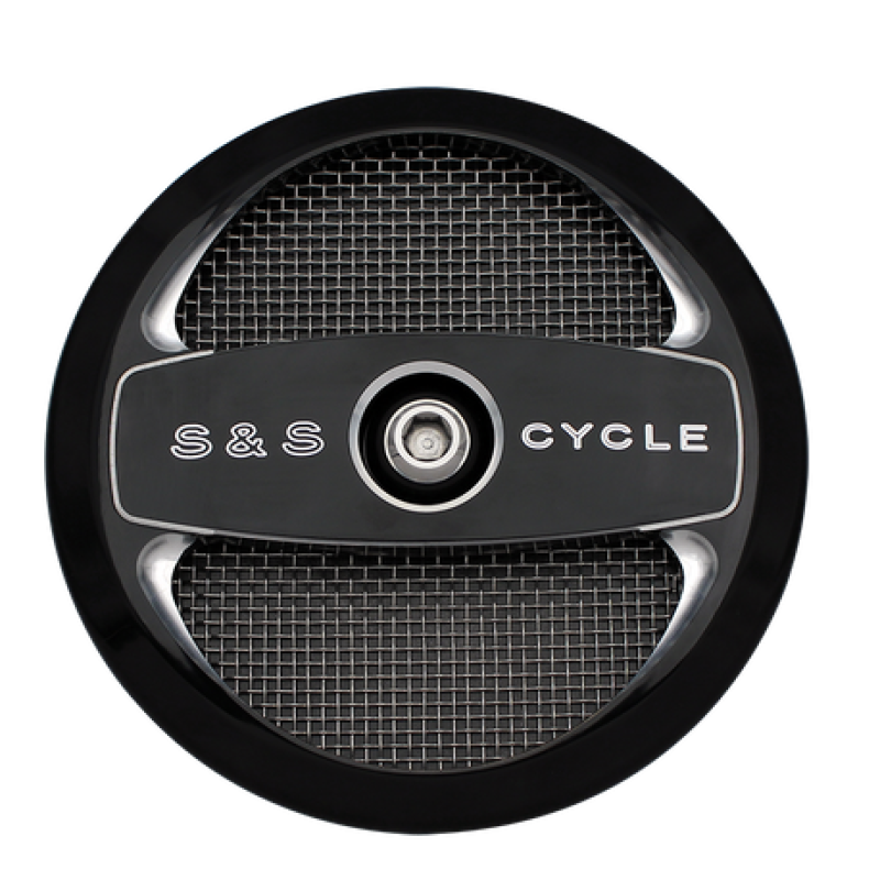 S&S Cycle Air 1 Air Cleaner Cover - Gloss Black 170-0214