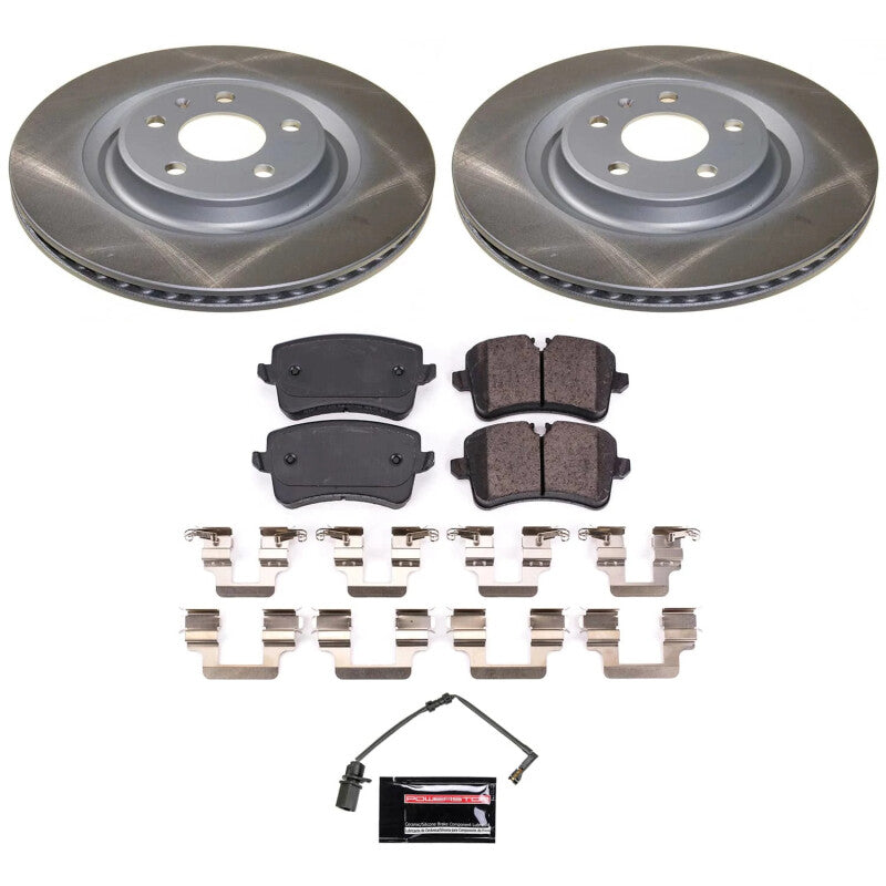 Power Stop 13-14 Audi A8 Quattro Rear Semi-Coated Rotor Kit