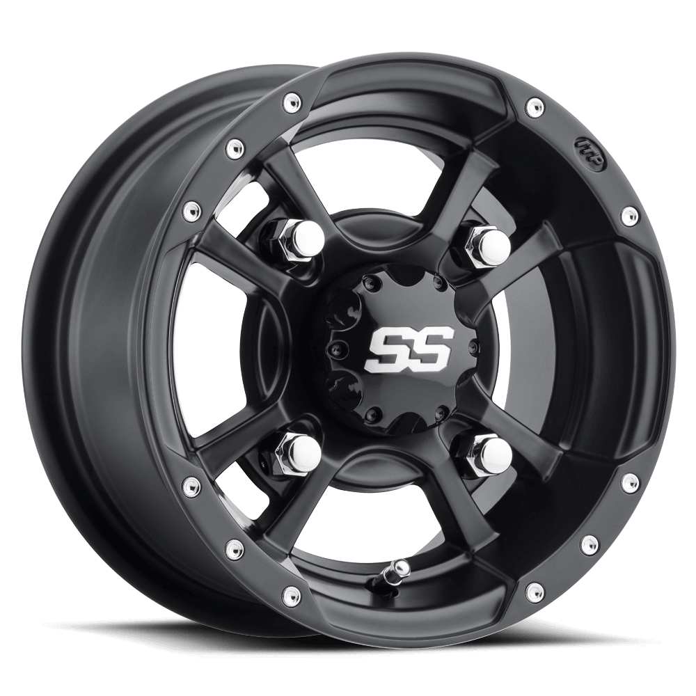 ITP SS Alloy SS112 Sport Wheel - Rear - Black - 10x8 - 4/110 - 3+5 1028335536B