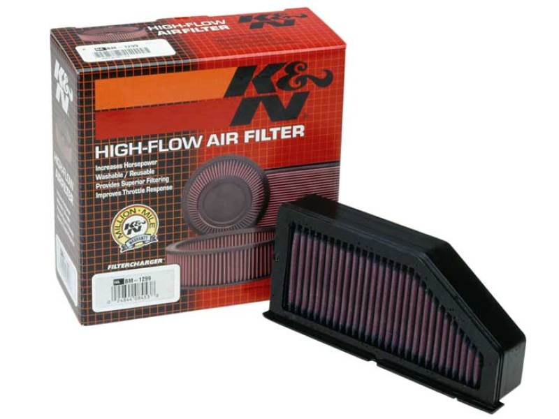 K&N 97-08 BMW K1200RS/LT/C/GT 8.313in OS Length / 3.875 OS Width / 1.938in H Replacement Air FIlter BM-1299