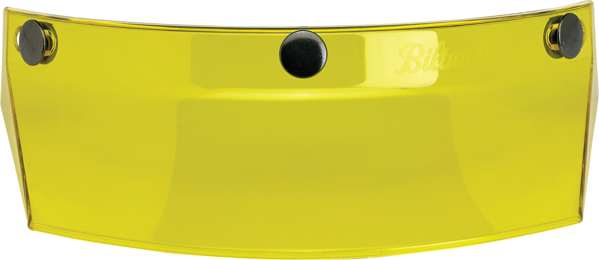 BILTWELL Moto 3-Snap Visor - Yellow 2002-103