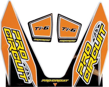 PRO CIRCUIT Ti-6 Decal - Orange DC22TI6-ORANGE