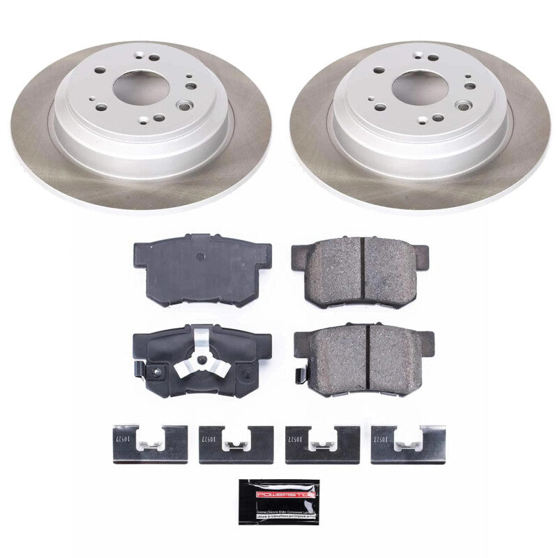 Power Stop 12-15 Honda Crosstour Rear Semi-Coated Rotor Kit