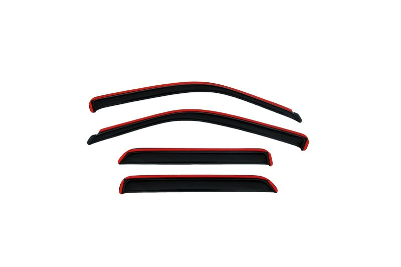 AVS 07-10 Hyundai Entourage Ventvisor In-Channel Front & Rear Window Deflectors 4pc - Smoke 194625