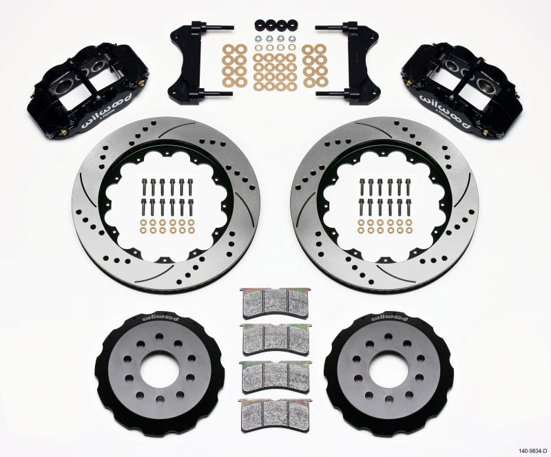 Wilwood Narrow Superlite 6R Front Hat Kit 14.00in Drilled 98-02 Camaro/Firebird