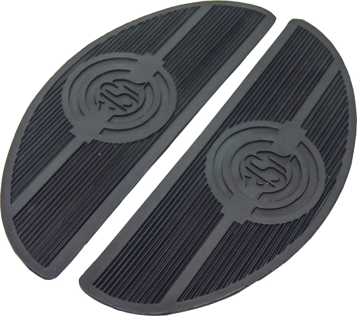 HARDDRIVE Floorboard Matt Set Oval W/Usa Logo Fl 40-65 30-151A