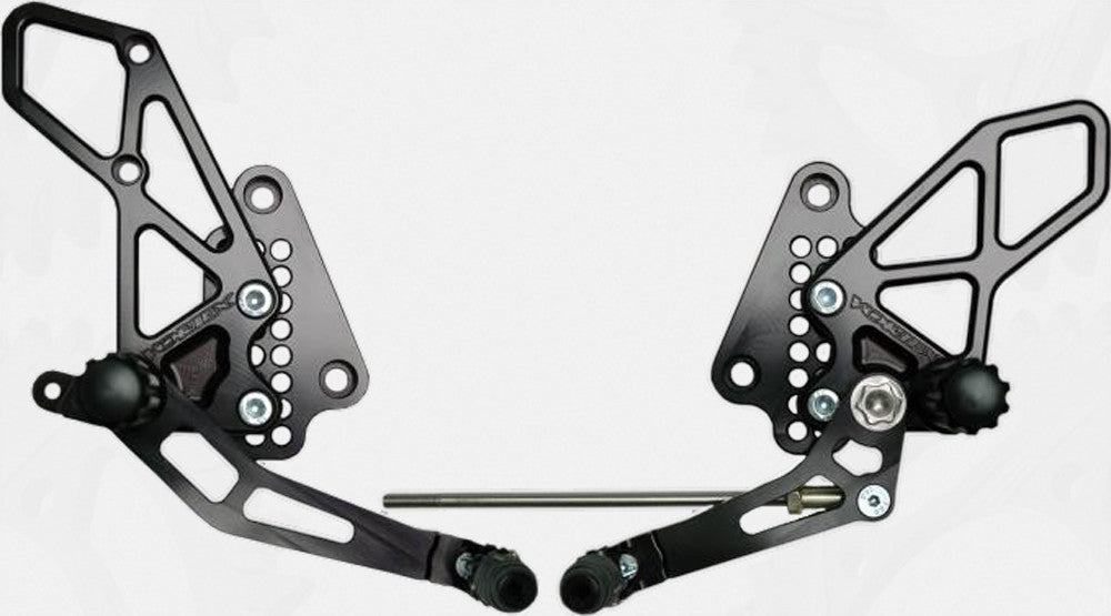 VORTEX V2 Rearset - Black GSX 1300 R Hayabusa 1999-2020 RS532K