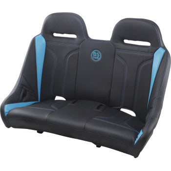 BS SAND Extreme Bench Seat - Double T - Black/Titanium Blue EXBETBDTC